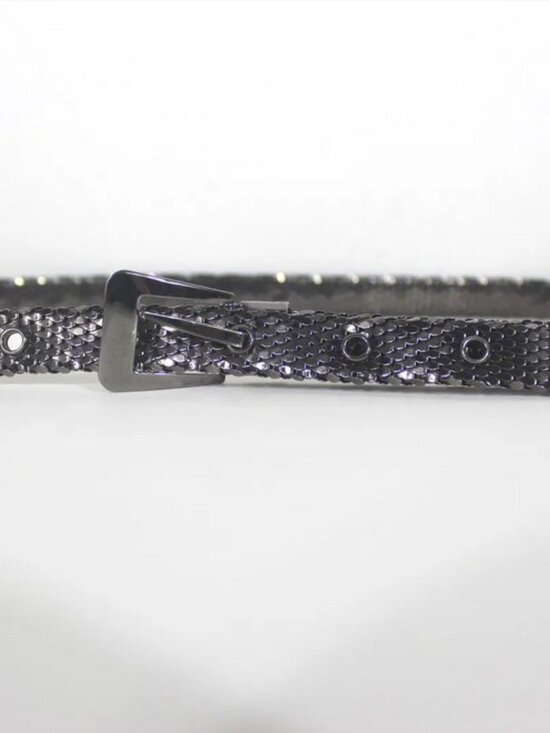 Vintage Gunmetal Mesh Belt